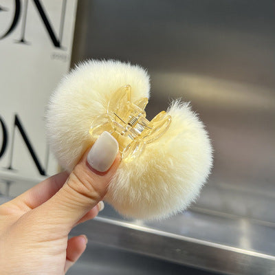 Elegant Pompons Barrettes Back Head