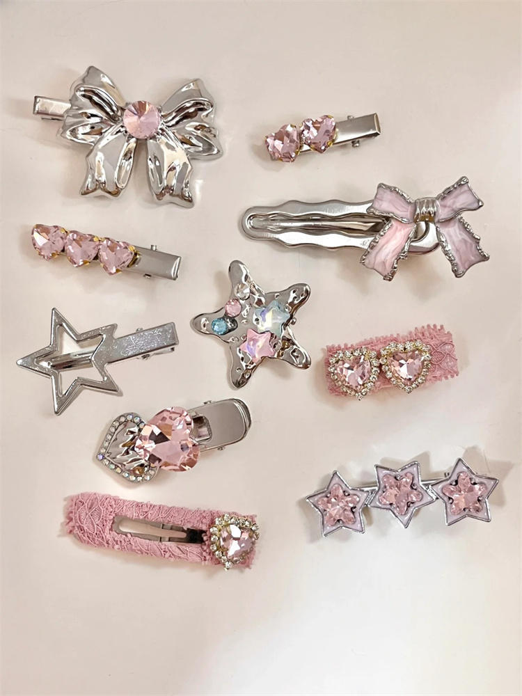 Cute Sweet Girl Student Butterfly Love Flower Barrettes