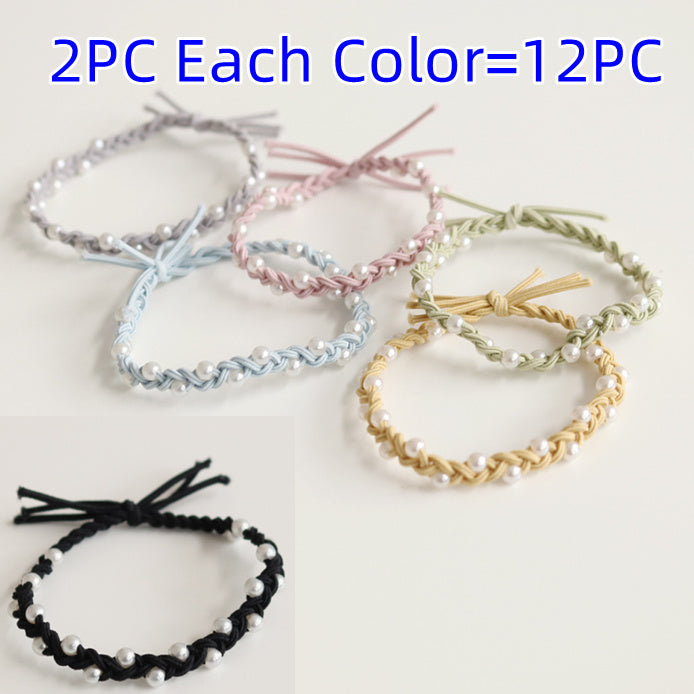 Hair Ring Handmade Pearl Bowknot Headband