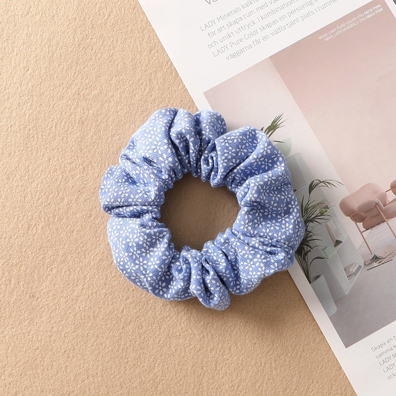 Best Plaid Print Large Intestine Ring Women's Hair Tie
