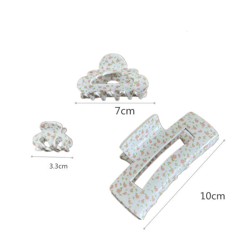 Nice Women's Simple Vintage Print Hair Clip
