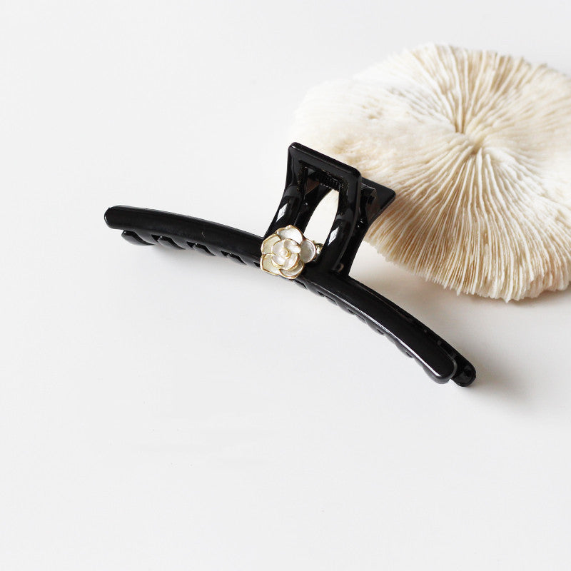 Summer Camellia Barrettes Flower Back Head Head Clip