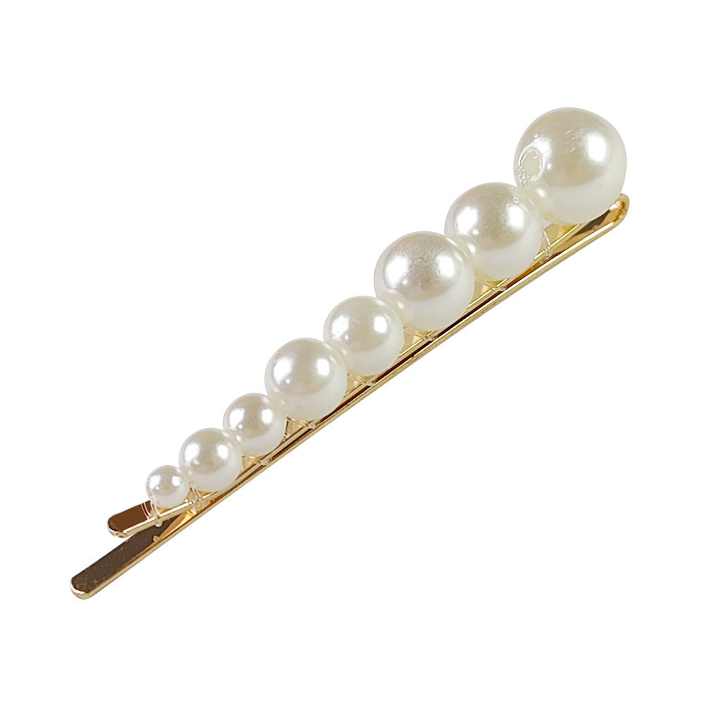 Popular Best Hair Accessories Pearl Barrettes Updo BB Clip Shredded Hairpin Fishing Thread Hand-woven Hair Clip Bang Side Clip