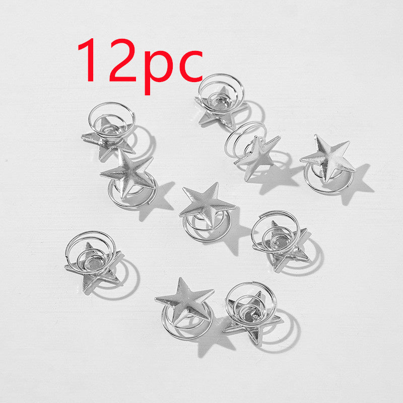 Rhinestone Updo Small Hairclip Bang Clip Barrette Pearl Flower Hair Accessories