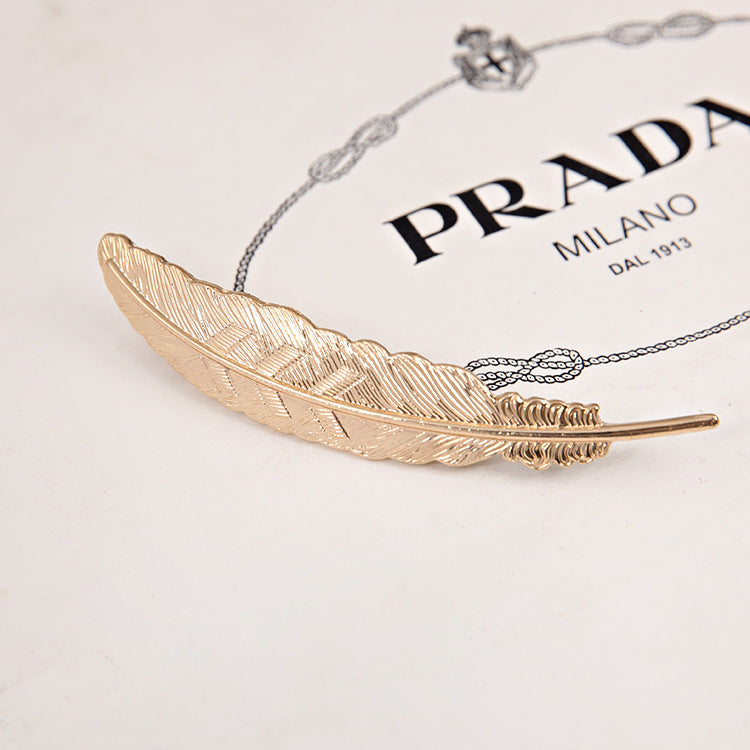Large Feather Spring Clip And Wind Hair Accessories