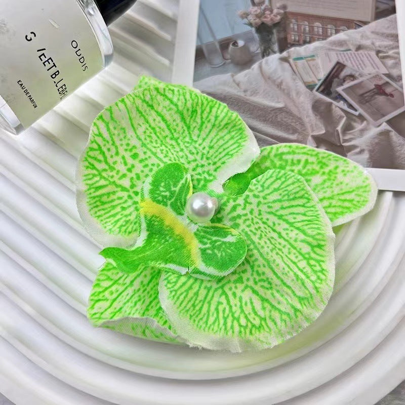 French Elegant Temperament Butterfly Orchid Hair Clip