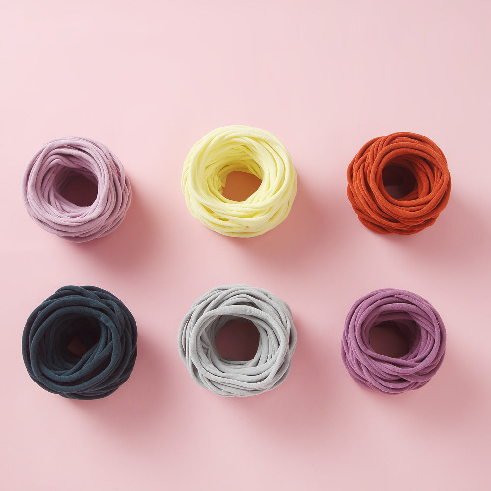 INS Seamless Nylon Fine Hair Band Children's Hair Ring Handmade DIY Baby Headband