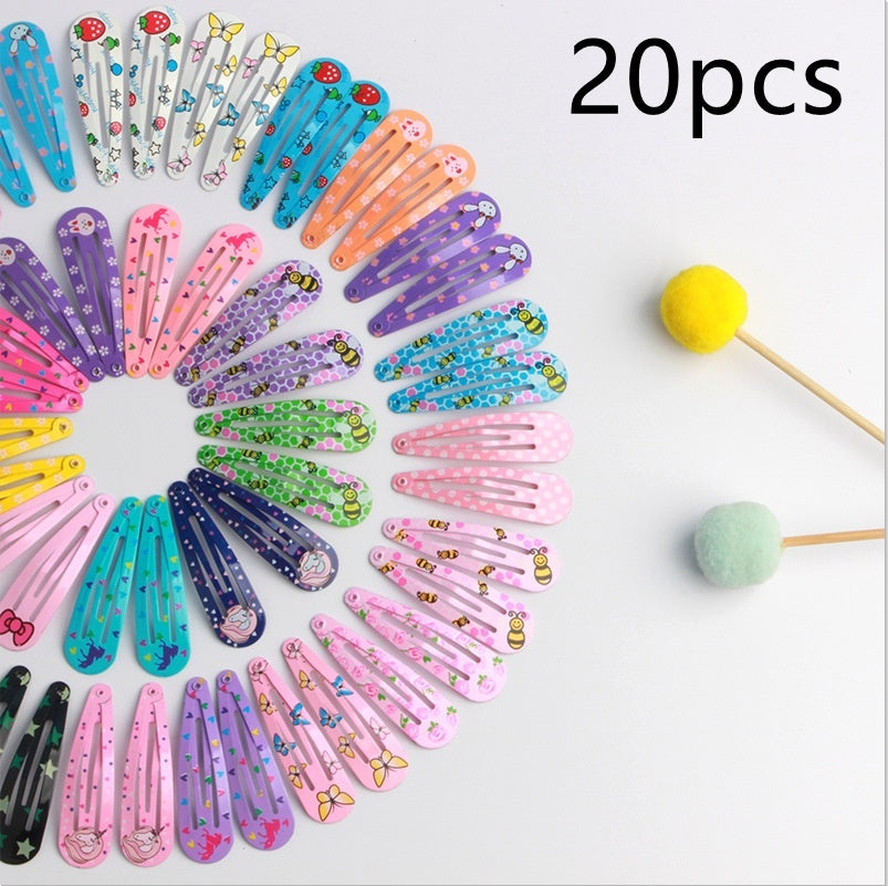 Printing Hairpin Headdress Hair Hairwear Side Clip