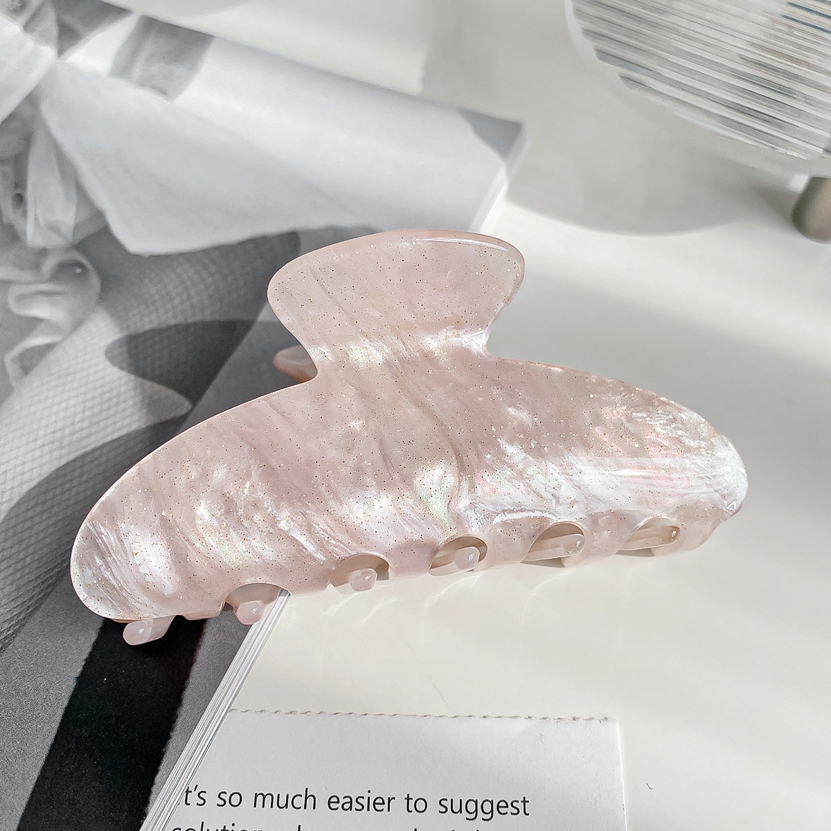 Jaw Clip Women's All-match Fashion Hair Claw Jelly Color