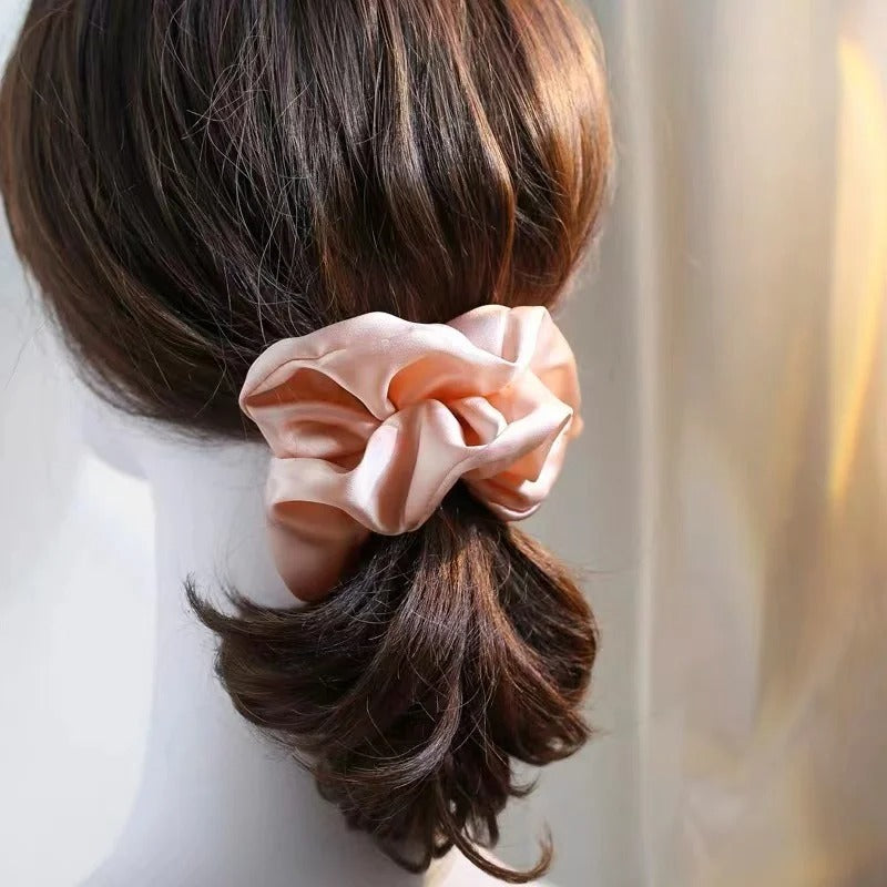 Silk Pure Silk Large Silk Hair Tie Large Scrunchies Hair Ring Headwear