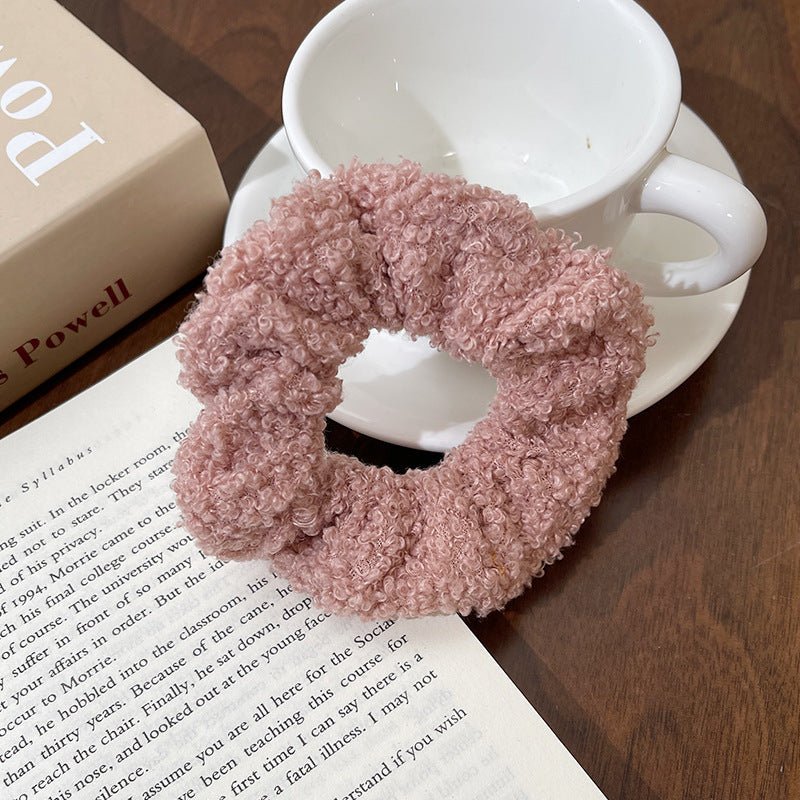 Cute Plush Intestine Hair Ring  Scrunchies  Girls' Hair Accessories