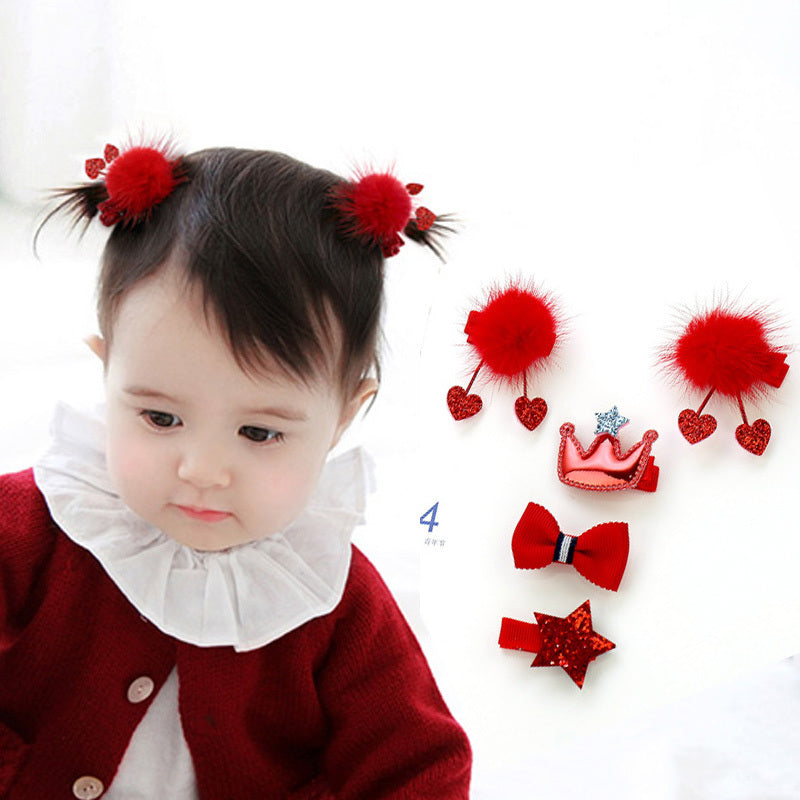 Girls' Fashion Simple Hair Clip Does Not Hurt