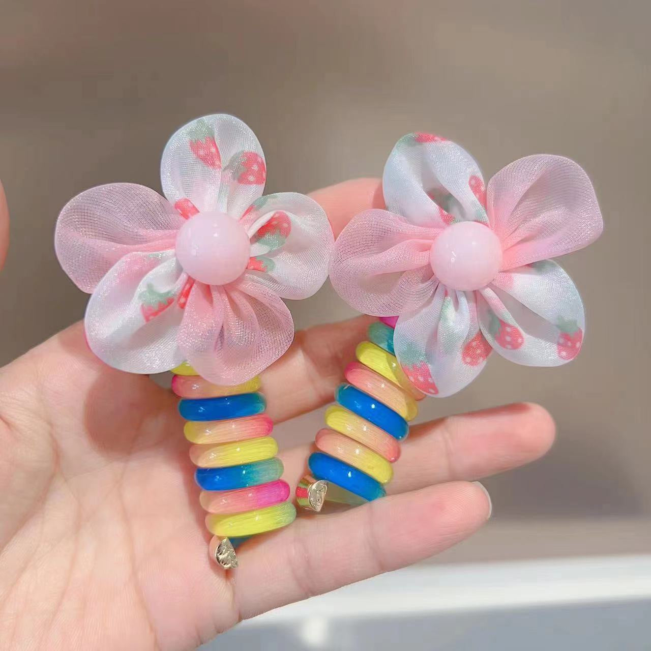 Cute Cartoon Colorful Hair Ring  Hair Accessories Rubber Band Hair Rope