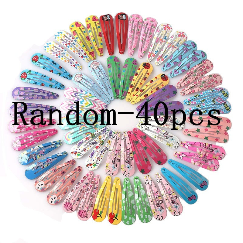 Paint Printing BB Clip Children's Broken Hair