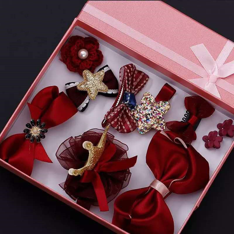 10-piece Set Of Children's Hairpins Hair Accessories Girls Side Clip