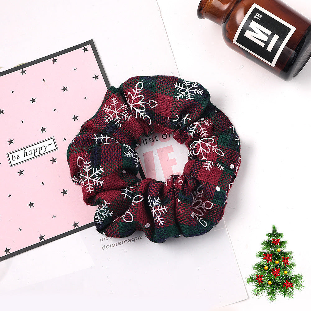 Christmas Large Intestine Ring High Sense Hair Ring Headdress