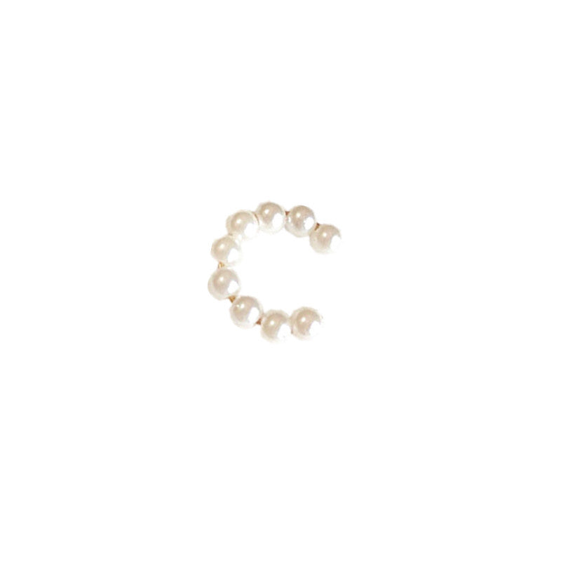 Ladies Full Heart Pearl Bow Cutout Hair Clip
