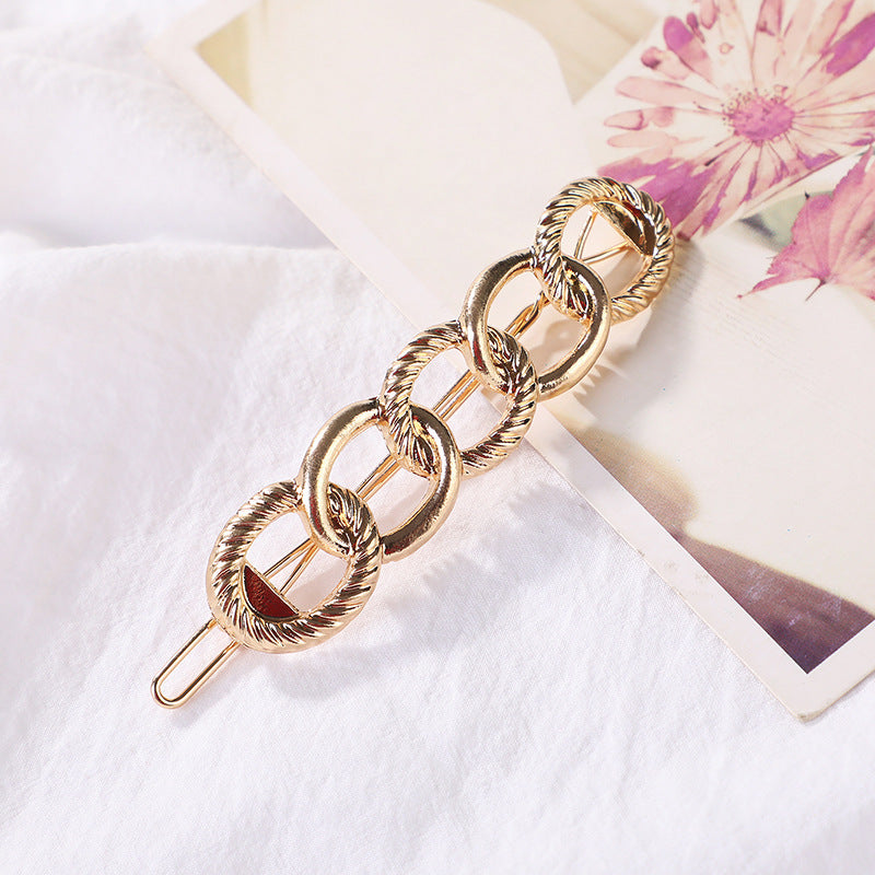 Baroque Chain Alloy Plated Hair Clip