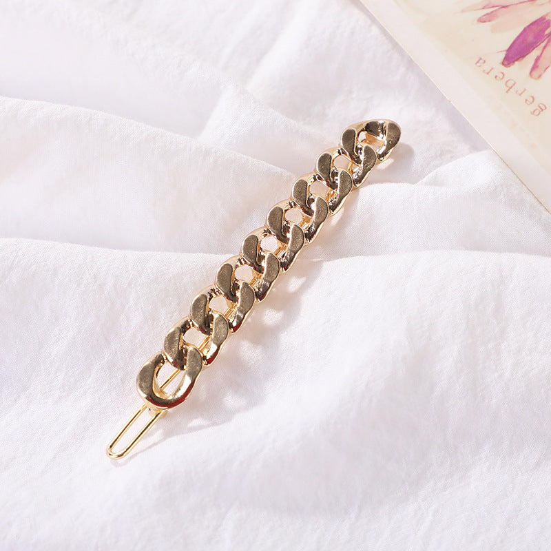 Baroque Chain Alloy Plated Hair Clip