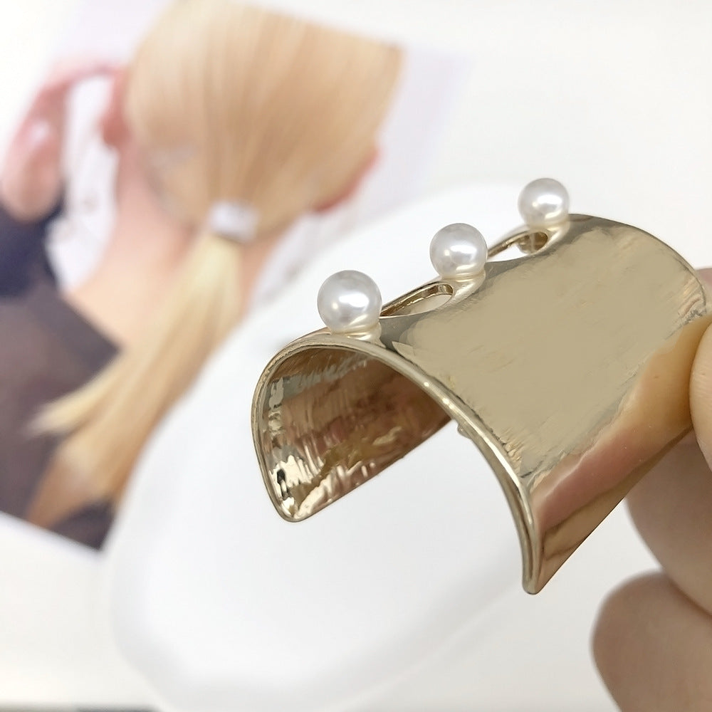 Metal U-shaped Pearl Barrettes Vintage Good-looking Hair Hook