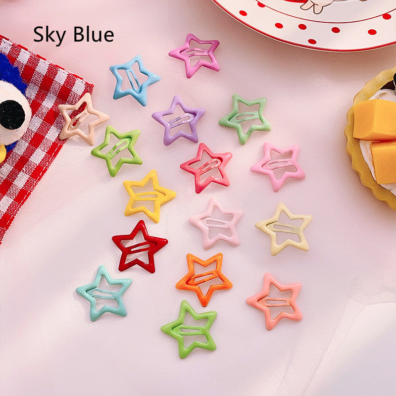 Candy Coloured Drip Stick Star Hair Clip