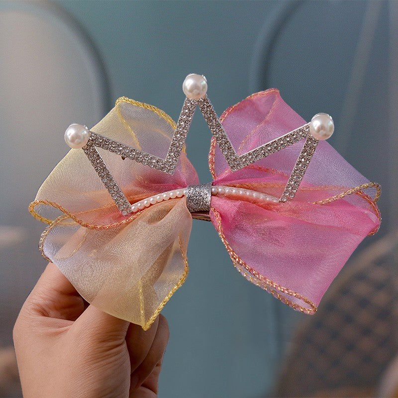 Girls Crown Headdress Children's Crown Princess Barrettes