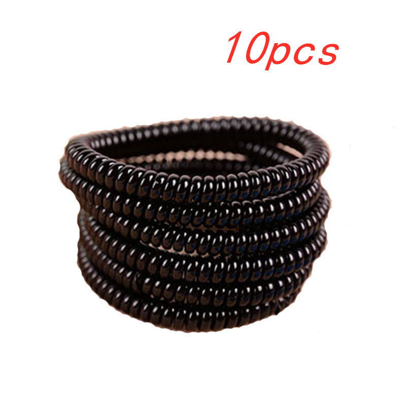 Phone Line Hair Ring High Toughness Ultra-fine Spiral