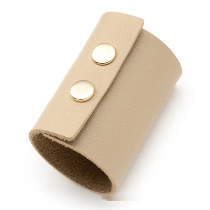 Women's Retro Buckle Leather Hair Ring