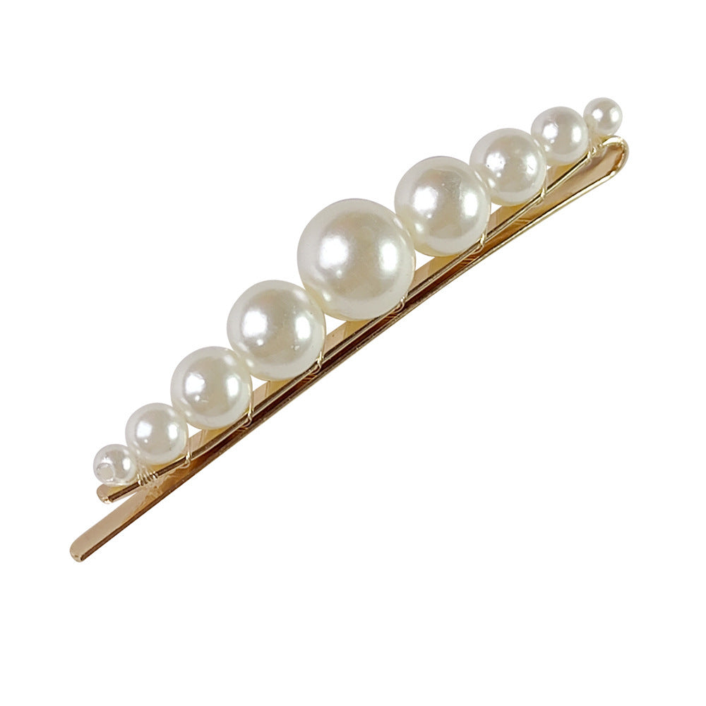 Popular Best Hair Accessories Pearl Barrettes Updo BB Clip Shredded Hairpin Fishing Thread Hand-woven Hair Clip Bang Side Clip