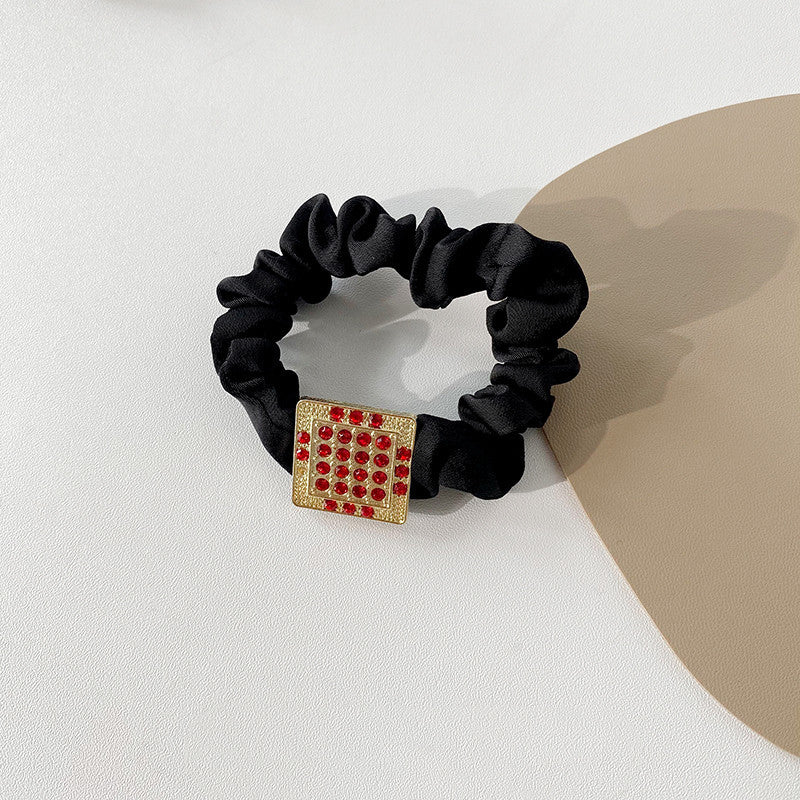 Ins Lattice System Large Intestine Hair Ring Simple Bm Pig Large Intestine Ring
