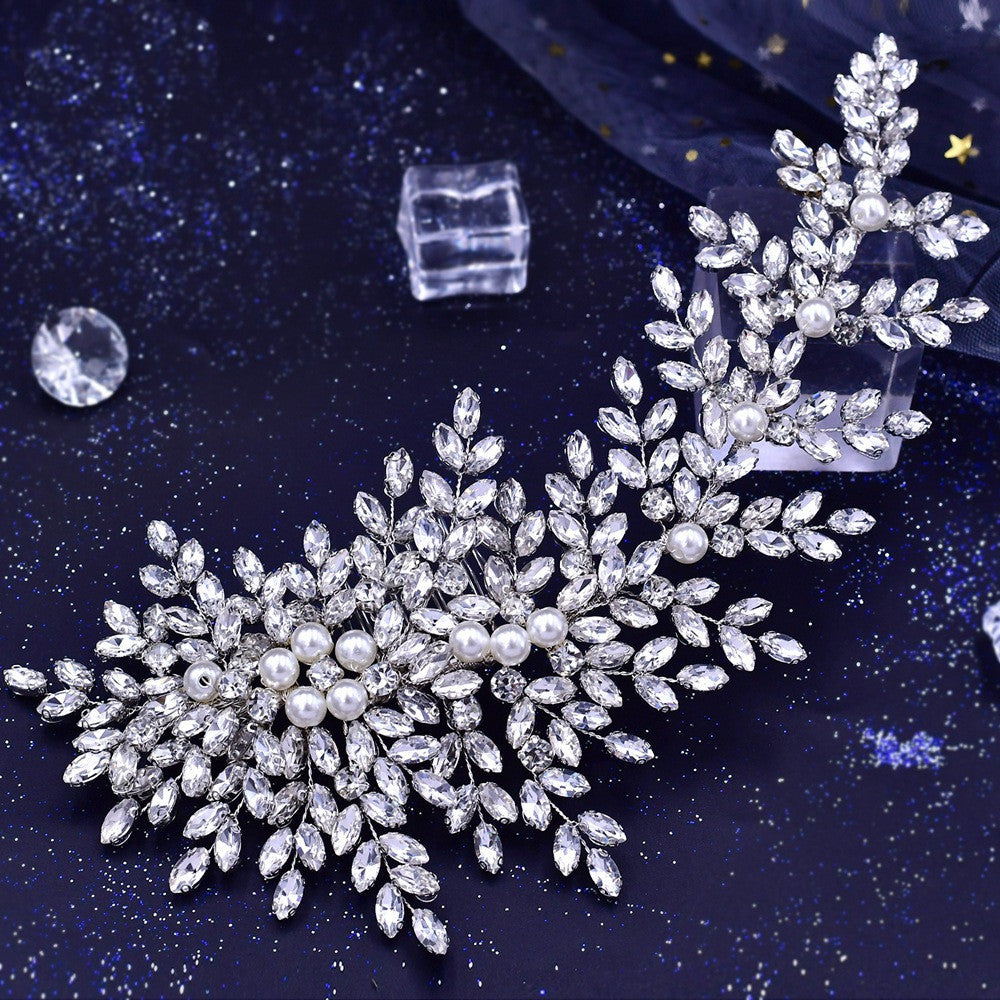 Best Rhinestone Tiara Wedding Updo Hair Style Pair Clip