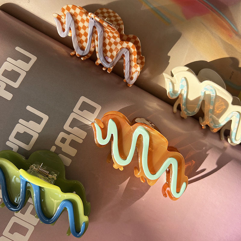 Design Sense Cream Biscuit Hair Grab Acetic Acid Grab Clip
