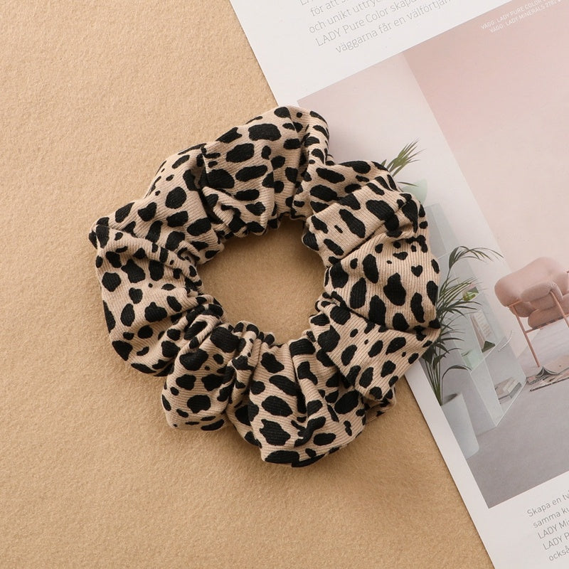Best Plaid Print Large Intestine Ring Women's Hair Tie