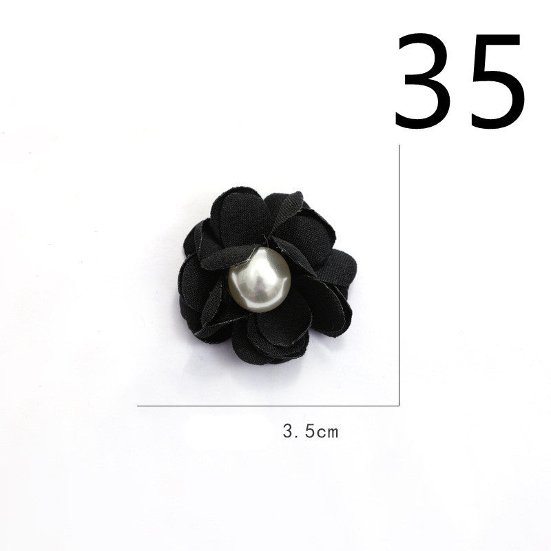 Fabric Flower Rose Sticky Head DIY Handmade Headdress