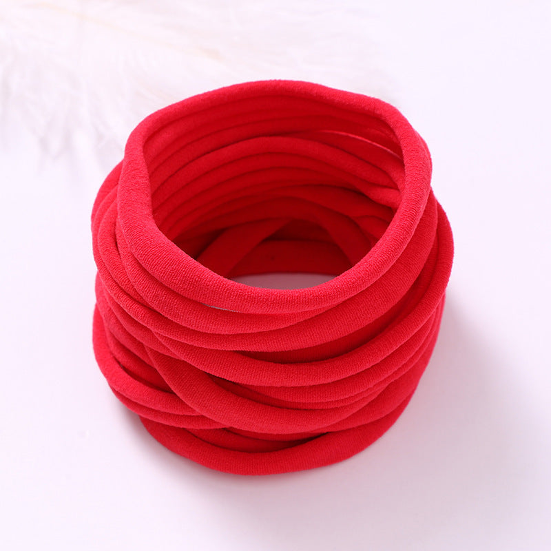 INS Seamless Nylon Fine Hair Band Children's Hair Ring Handmade DIY Baby Headband