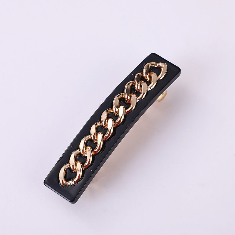 Baroque Chain Alloy Plated Hair Clip