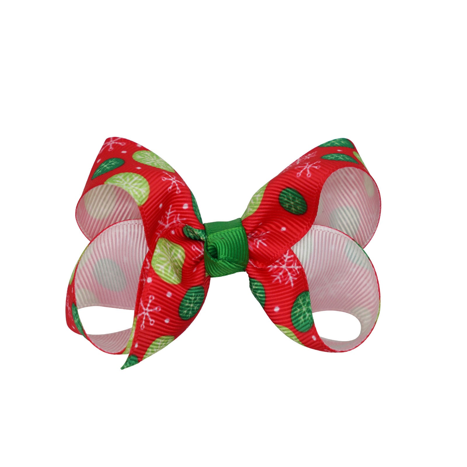 Santa Claus Printed Bow Barrettes European And American