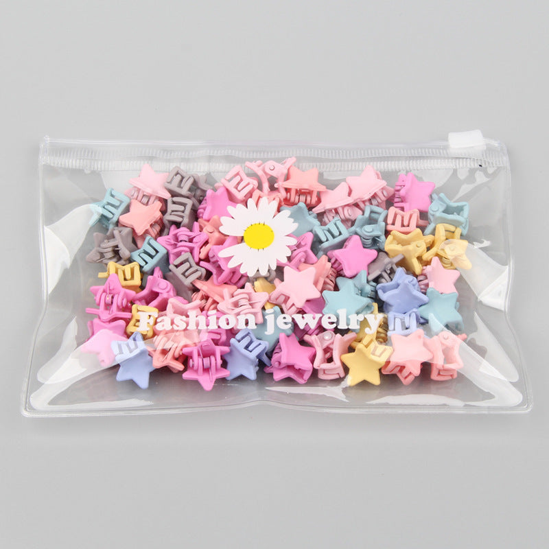 Children's Cartoon Small Hair Clip Mini Cute Frosted Clip Colorful Hairpin Does Not Hurt Hair Clip Small Jaw Clip