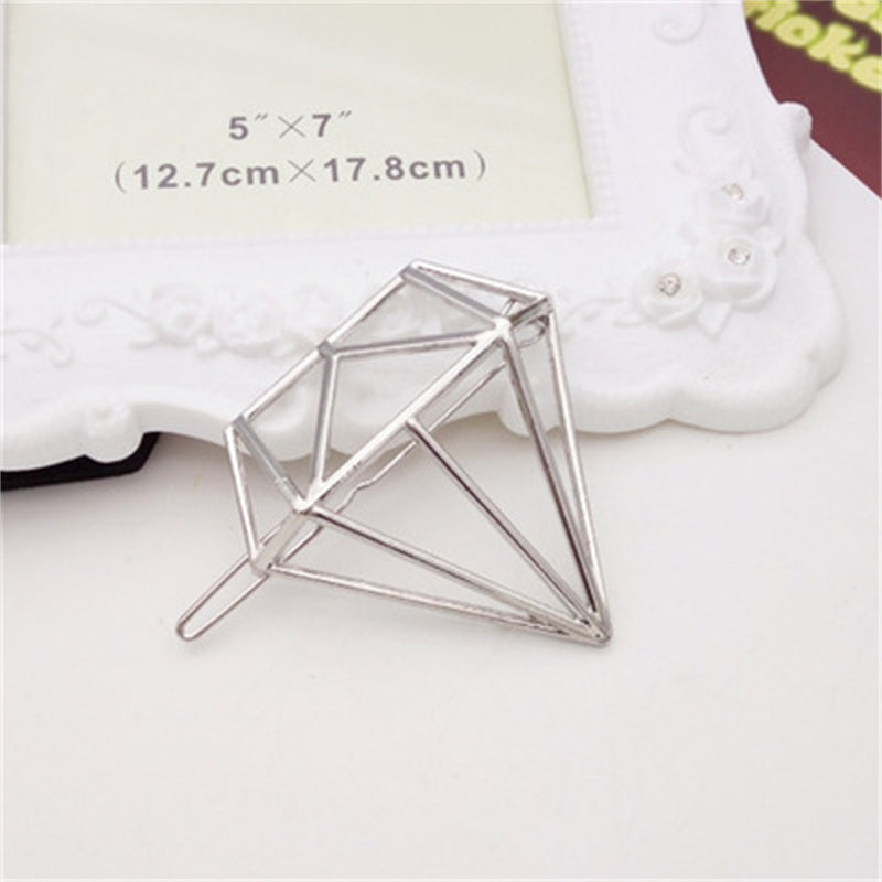 Best Women's Temperament Fashion Geometric Alloy Hair Clip