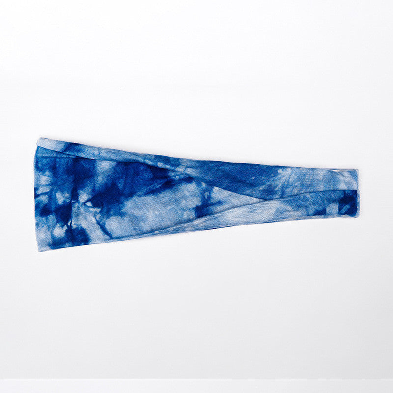 Tie-dye Turban Wide Side Sports Headband