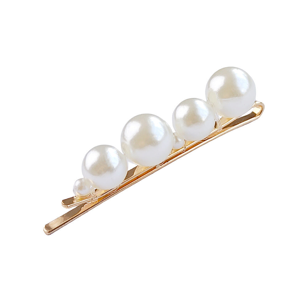 Popular Best Hair Accessories Pearl Barrettes Updo BB Clip Shredded Hairpin Fishing Thread Hand-woven Hair Clip Bang Side Clip