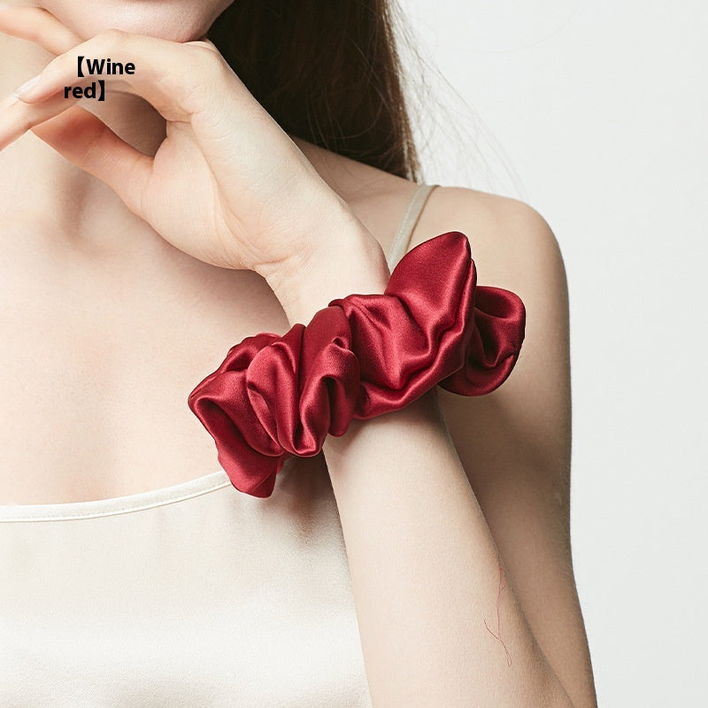 19 M Silk Large Intestine Hair Ring High-grade Headdress Flower 5cm