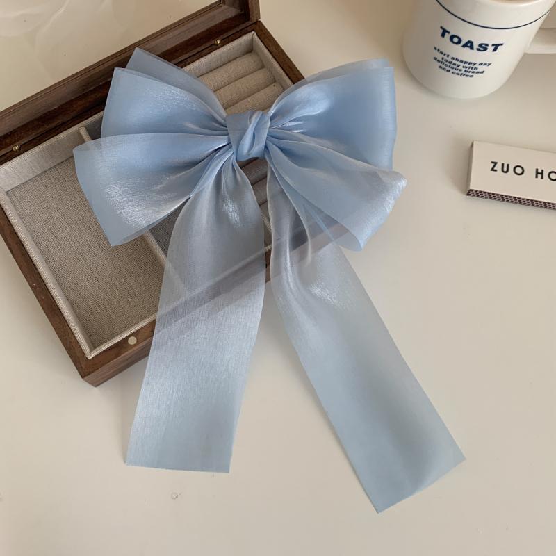 Female Sweet Desire Mesh Bow Hair Clip