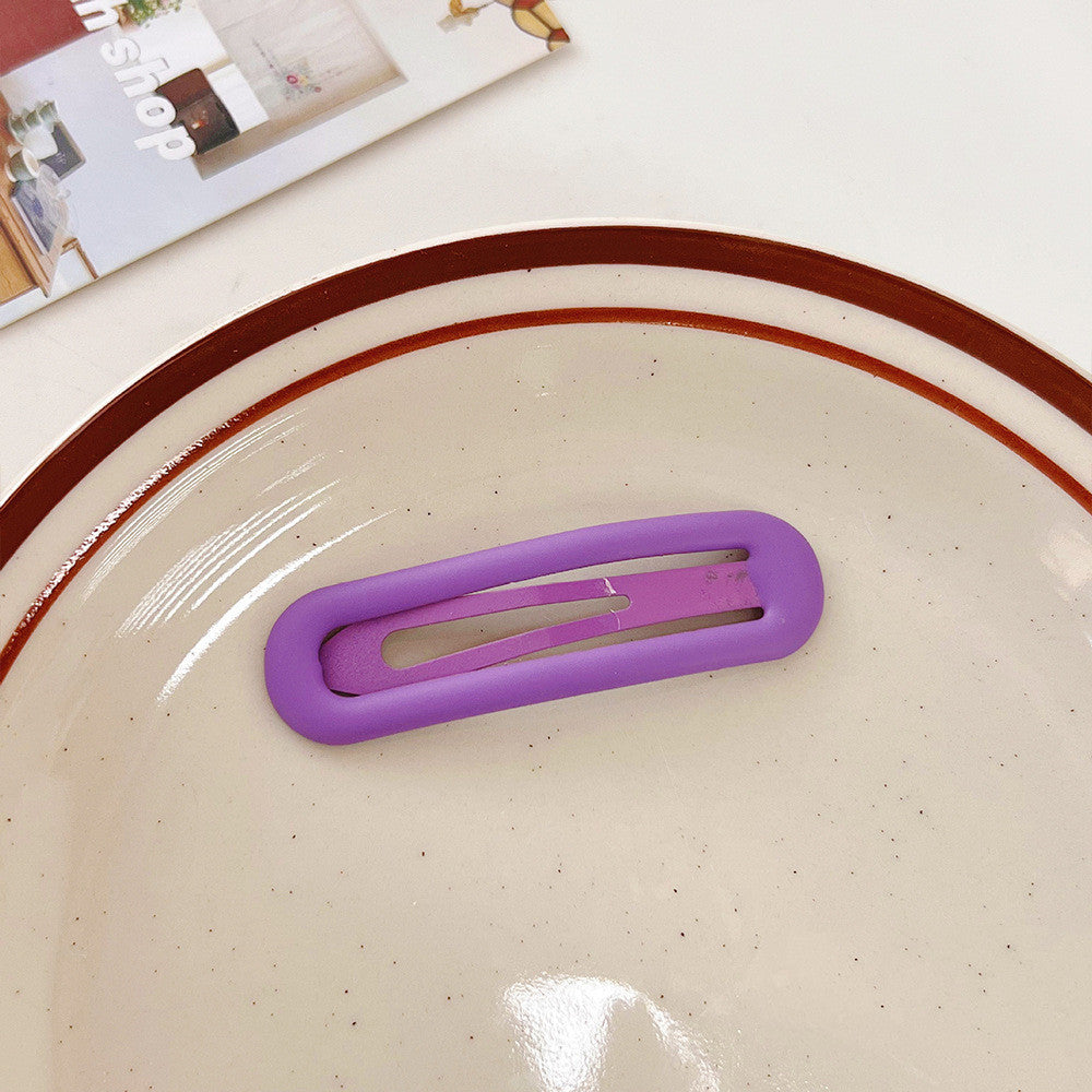 Women's Fashion Simple Square Solid Color Hair Clip