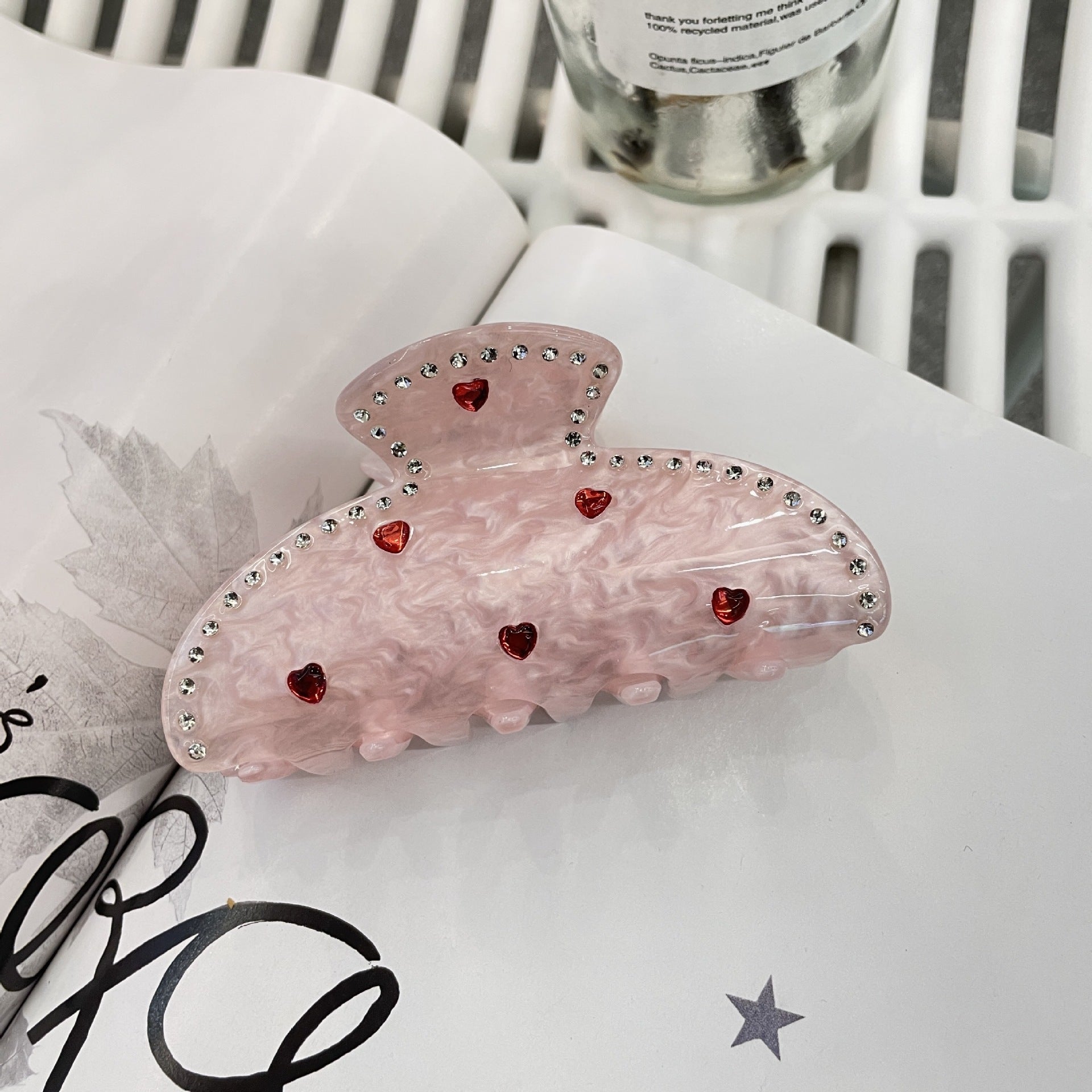 Spot Drill LOVE Hair Accessories Letters LOVE Barrettes High Sense