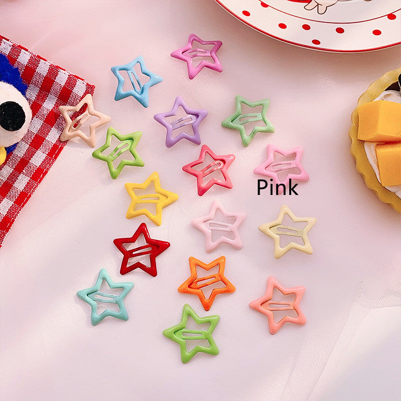 Candy Coloured Drip Stick Star Hair Clip