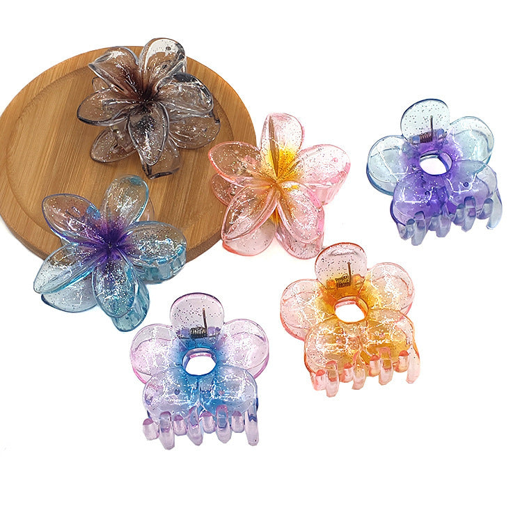 Bauhinia Egg Flower Barrettes Back Head Updo
