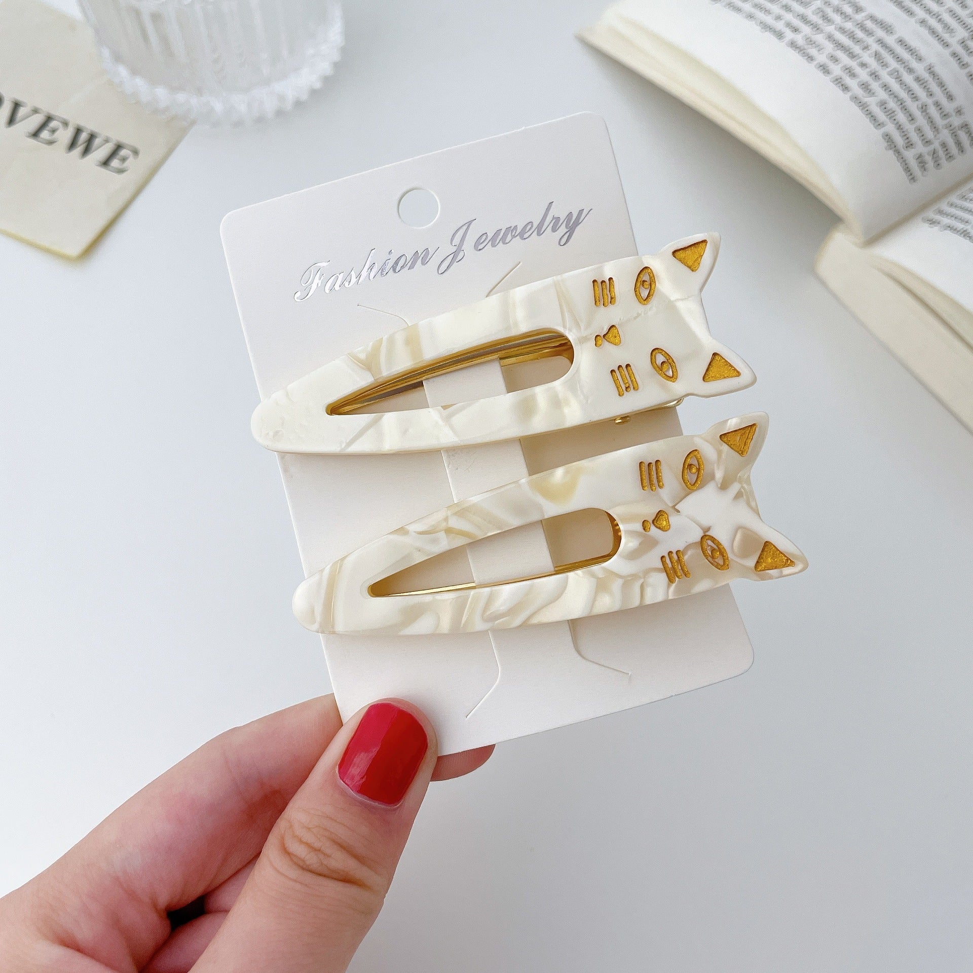 Women's Acetate Plate Bangs Hair Clip