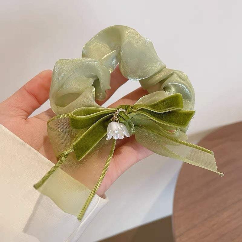 Summer Super Fairy Sweet Lace Large Intestine Hair Ring