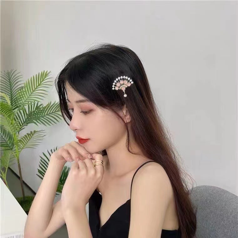 Best Elegant Pearl Antique Style Fan Hair Clip